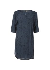 Ichi, Damen 3/4-Arm-Kleid, Dunkelblau / Schwarz