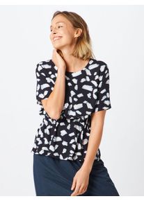 Selected Femme, Damen Bluse 'Tanna', Dunkelblau / Weiß
