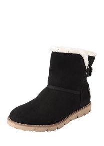 Tom Tailor, Damen Snowboot mit Webfell-Futter, Schwarz