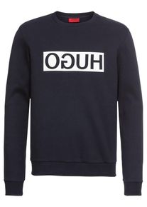 Hugo, Herren Sweatshirt mit Icon-Print 'Dicago', Navy