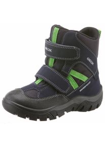 GEOX KIDS, Mädchen Klettstiefel, Navy / Dunkelgrau / Neongrün