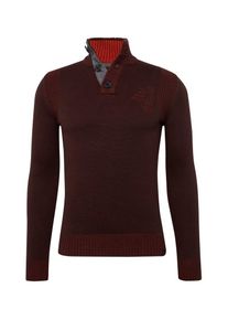 Tom Tailor, Herren Pullover, Grau / Weinrot