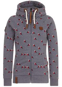 Naketano, Damen Sweatjacke 'Brazzo Doofmann', Violettblau