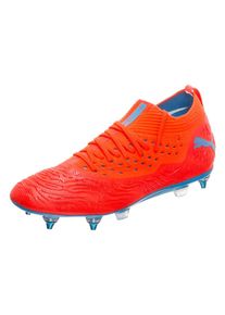 Puma, Herren Fu&szlig;ballschuh 'Future 19.2 Netfit', Himmelblau / Rot