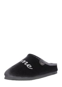 flip*flop, Damen Slipper 'homestay*velvet words', Grau / Anthrazit