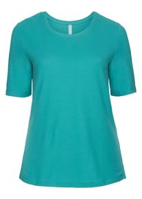 sheego Casual, Damen T-Shirt, Türkis