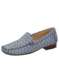 Sioux, Damen Slipper 'Campina', Dunkelblau / Wei&szlig;