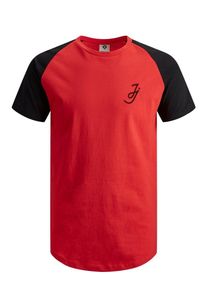 Jack & Jones JACK & JONES, Herren T-Shirt, Rot / Schwarz
