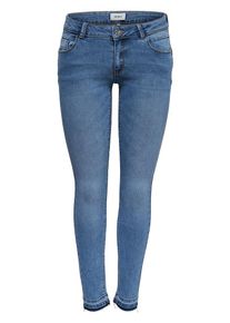 Only, Damen Jeans 'onlDAISY LOW SK ANK PUSHUP DNM JNS MJ', Blue Denim