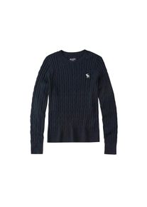 Abercrombie & Fitch Abercrombie & Fitch, Damen Pullover 'CABLE MOOSE CREW', Navy