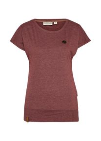 Naketano, Damen T-Shirt 'Pflau & Bananen', Bordeaux