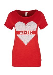 Q/S Designed By, Damen Shirt, Rot / Weiß