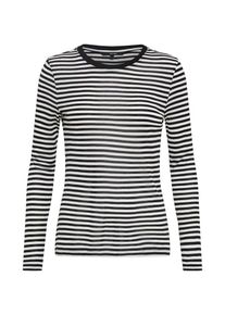 Véro Moda VERO MODA, Damen Langarmshirt, Schwarz / Weiß
