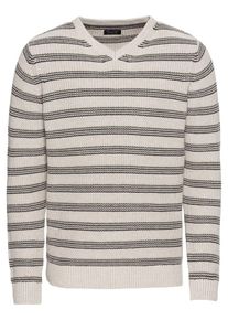 Jack & Jones JACK & JONES, Herren Strickpullover 'JPRDAVIS KNIT V-NECK', Beige / Khaki