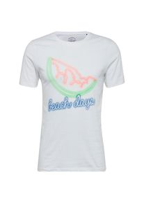 Jack & Jones JACK & JONES, Herren T-Shirt 'JORNEON POP TEE SS CREW NECK', Gr&uuml;n / Rot / Wei&szlig;