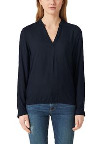 Q/S Designed By, Damen Bluse, Nachtblau