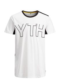Jack & Jones JACK & JONES, Herren T-Shirt, Schwarz / Weiß