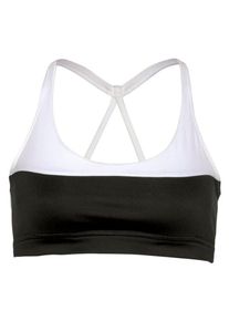 Reebok, Damen Sport-BH, Schwarz / Weiß
