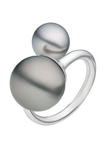 Christ, Damen Pearls Ring, Grau / Silber