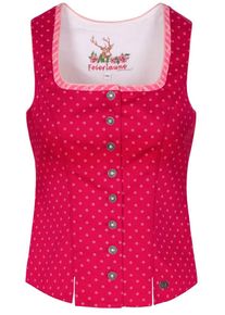 Spieth & Wensky SPIETH & WENSKY, Damen Trachtenmieder "Homburg", Rosa / Rot