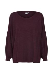 GAP, Damen Shirt 'LS VLM SLV TOP', Burgunder