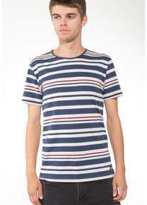 Ezekiel, Herren T-Shirt 'Malpaso', Blau / Merlot / Wei&szlig;