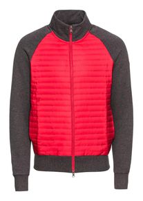 COLMAR, Herren Jacke 'MENS SWEATSHIRT', Dunkelgrau / Rot