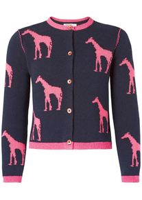 Noppies, M&auml;dchen Strickjacke Desperes, Dunkelblau / Pink
