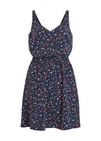 Vila, Damen Kleid, Nachtblau / Pastellrot / Weiß