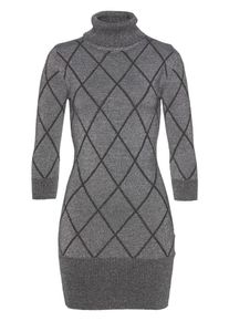 Melrose, Damen Strickkleid, Graphit / Silbergrau
