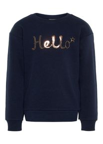 name it, Mädchen Sweatshirt, Navy / Braun
