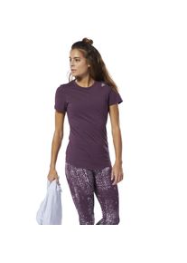 Reebok, Damen Sportshirt, Silbergrau / Dunkellila