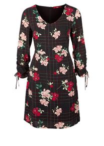 s.Oliver RED LABEL, Damen Kleid, Grün / Altrosa / Rot / Schwarz