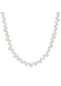 Valero Pearls, Damen Kette mit Süßwasser-Zuchtperlen, Perlweiß