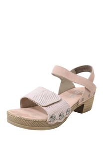 Rieker, Damen Sandale, Altrosa / Silber