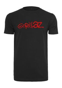 Mister Tee, Herren Tee 'Gorillaz', Rot / Schwarz