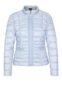 s.Oliver BLACK LABEL, Damen Rüschenjacke in Light Down-Optik, Hellblau