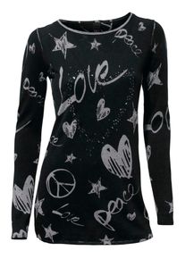 Heine, Damen Pullover, Schwarz
