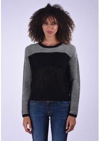 Kaporal5 Kaporal, Damen Pullover Cobra mit modischem Strickmuster, Schwarz