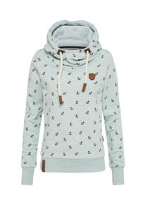Naketano, Damen Sweatshirt, Mint / Schwarz / Weiß