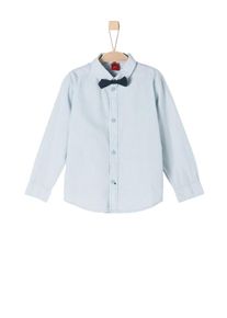 s.Oliver Junior, Hemd mit Fliege, Hellblau / Weiß