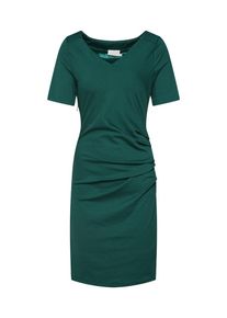 Kaffe, Damen Kleid 'India V-neck ½ sleeve India', Dunkelgrün
