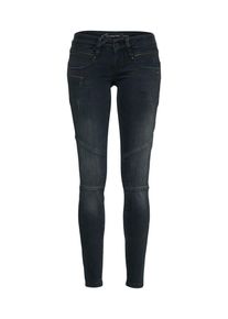Gang, Damen Skinny Jeans 'NENA BIKER - quantum black', Blue Denim