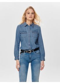 Only, Damen Hemd, Blue Denim
