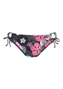 Buffalo, Damen Bikinihose 'City', Hellgrau / Dunkelpink / Schwarz