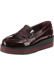 Tommy Hilfiger, Damen Slipper, Rot / Blutrot / Schwarz