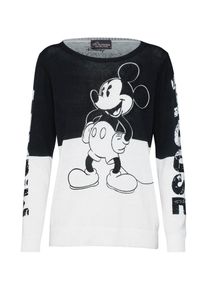 Princess Goes Hollywood, Damen Pullover 'Mickey black printed', Schwarz / Wei&szlig;