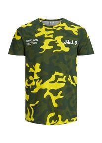 Jack & Jones JACK & JONES, Herren Bedrucktes T-Shirt, Gelb / Oliv