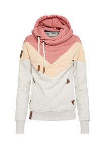 Naketano, Damen Sweatshirt 'Patty immer Hände hoch', Beige / Orange