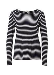 Tom Tailor, Damen T-Shirt, Navy / Weiß
